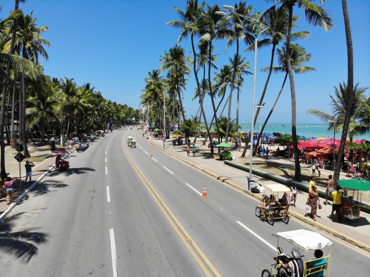 Orla de Maceió em agosto